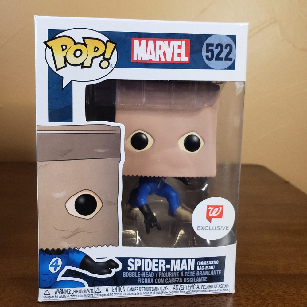 NIB Collectible Funko POP! Marvel 522 Spider_ Man Bombastic Bag_ Man